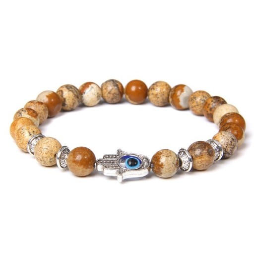 Kralenarmband met duivelsoog