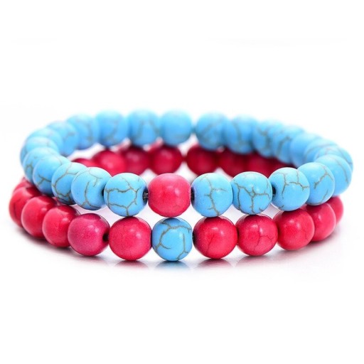 Kralenarmbanden voor koppels 2 stuks