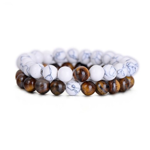 Kralenarmbanden voor koppels 2 stuks