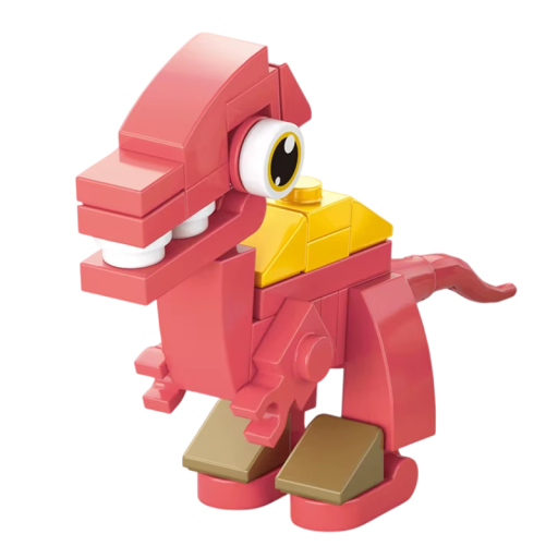 Kreativní mini stavebnice 2,1 x 7,5 x 5,4 cm Dinosaurus 37 dílků Mikro cihly 3D konstruktor Stavební bloky pro děti od 9 let Hračka zvířata
