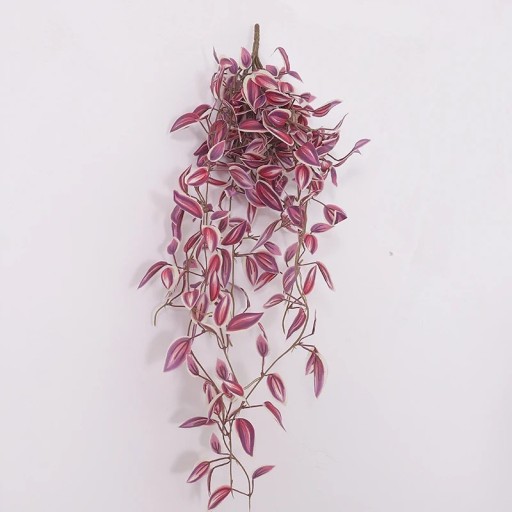 Κρεματό τεχνητό αναρριχητικό φυτό 75 εκ. Διακοσμητική γιρλάντα από πλαστικό για εσωτερικό χώρο, γάμο, μπαλκόνι ή κρεμαστό γλαστράκι