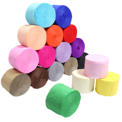 Krepowy papier rolka 4,5 x 2500 cm zmięty strukturalny papier do origami DIY dekoracji pakowania prezentów i kreatywnego rękodzieła