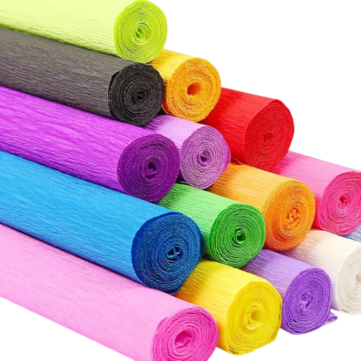 Kreppapier rol voor DIY creatie 250 x 50 cm gestructureerd kreppapier voor decoraties origami en creatieve handwerken