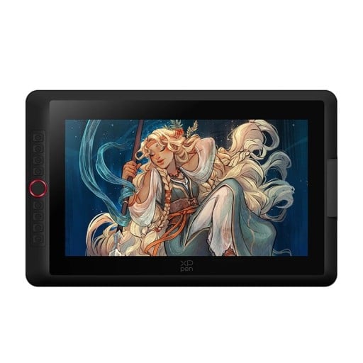 Kreslicí tablet XP-PEN Artist 15.6 Pro V2 16K 15,6palcový Full HD displej 16 384 úrovní tlaku Červený ovladač a 8 kláves Černý pro kreslení
