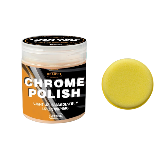 Krompolish 100 g Rengörings- och polerpasta för kromytor Rostborttagare Oxidation Polering av kromdelar Auto Moto