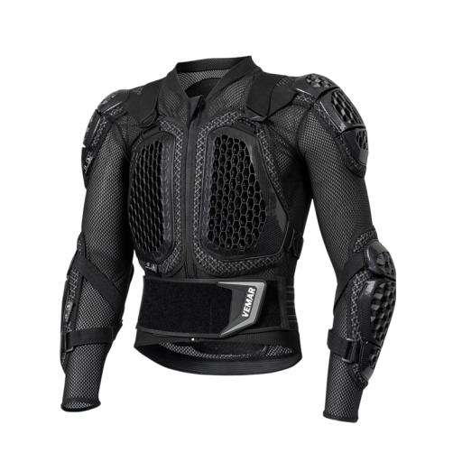 Kroppbeskytter til motorcykel med bryst-, skulder- og albuebeskyttere Bred taljebælte med velcro PE og EVA Unisex moto tøj til motocross