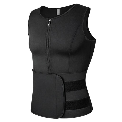 Kropsformende vest til mænd Fitness vægttabsvest Kompressionsvest til fedtforbrænding Slankevest Termisk vest Sportsweatvest