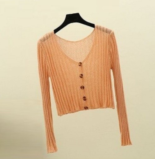 Krótki sweter damski A2325