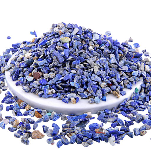 Kruimels van lapis lazuli 3–5 mm natuurlijke materialen blauwe decoratie voor creatie, decoratie en verzameling 20 g