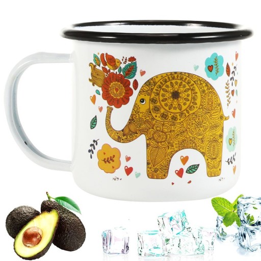 Krus med en elefant