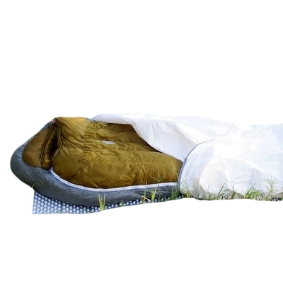 Kryt na spacák voděodolný bez obalu hlavy 145 × 80 cm cca 135 g pro outdoor spaní a ochranu spacáku v přírodě