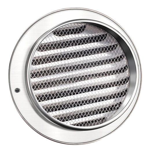 Kryt ventilátoru 100 mm 14x4,4x9,8 cm Nerezová ocel Vodotěsná větrací mřížka Nástěnný odvzdušňovací otvor Těsnění proti povětrnostním vlivům