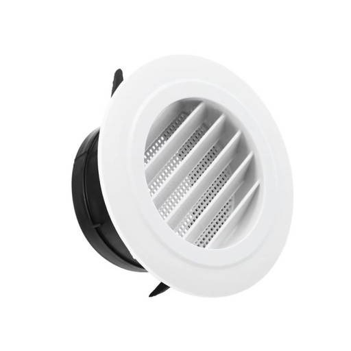 Kryt ventilátoru kulatého potrubí 100 mm 138x65x93 mm Větrací mřížka ventilační otvor Kryt odvodního ventilu pro cirkulaci a proudění vzduchu