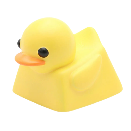 Krytă pentru tastă keycap cu motiv de rață din rășină pentru tastatură mecanică PC setup personalizat decorare