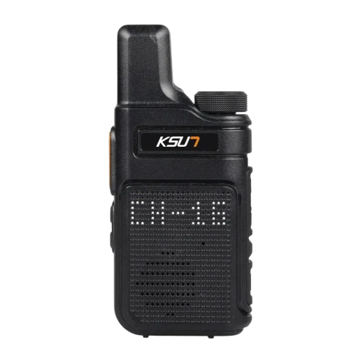 KSUT X-M6TFSI Mini PMR446 Handheld Radio with LED Display Type-C Charging 86 x 50 x 23 mm Black for Leisure and Communication