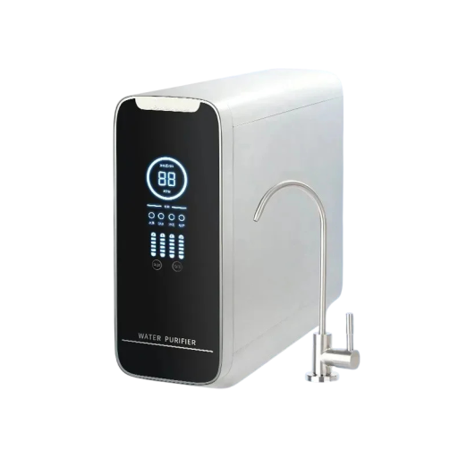 Kuchyňská čistička vody s RO membránou a úpravou pH LED displej TDS indikace filtru reverzní osmóza pro pitnou vodu