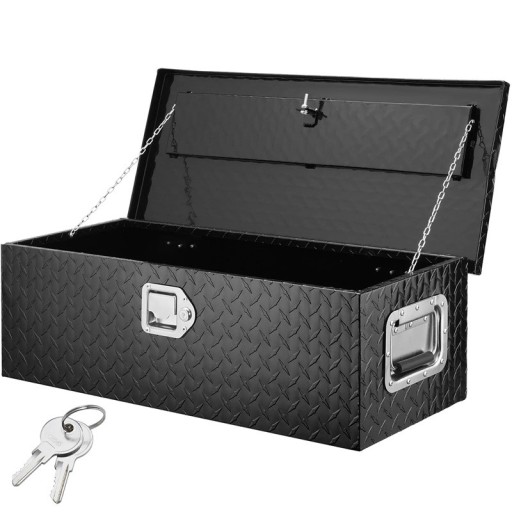 Kufr na nářadí s uzamykatelnou západkou a bočními madly objem 64 L 76,2 x 33 x 24,4 cm nosnost 30 kg se dvěma klíči do auta i na přívěs