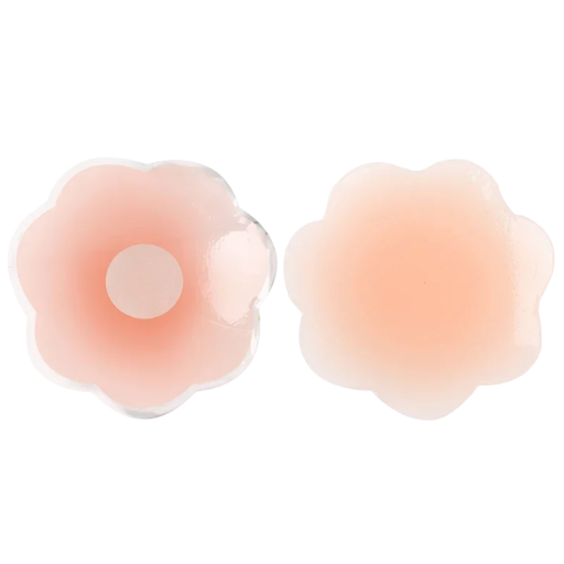 Kukanmuotoiset silikoniset nännitarrat, kertakäyttöiset nännitarrat, 1 pari, 6,5 cm