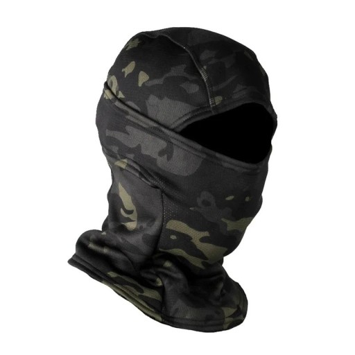 Kukla en polaire d'hiver 38 x 23 cm Camouflage résistante au vent chaude masque intégral en polyester pour le ski le cyclisme et la moto sous le casque