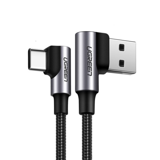 Kulmainen USB / USB-C-kaapeli