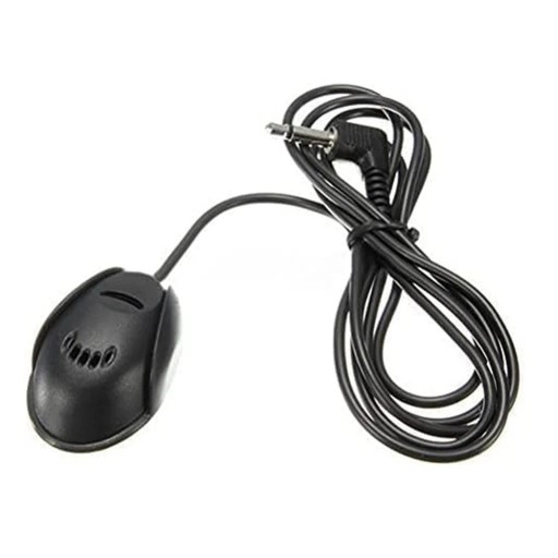 Külső autós mikrofon 3,5 mm-es csatlakozóval Bluetooth kihangosításhoz, nagy érzékenységgel és zajszűréssel a tiszta hangátvitel érdekében