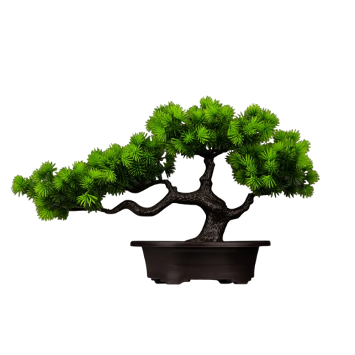 Kunstig fyrretræ 22x36cm Dekorativt falsk bonsai simuleret plastikplantetræ til værelse, landskab, hjem, borddekoration