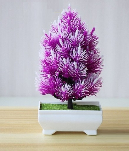 Kunstig nåletræsbonsai
