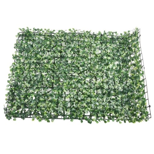 Kunstig plantevæg 40x60cm grøn plastik hækblad græsmåtte landskabssimulering græsplæne vægdekoration balkon have