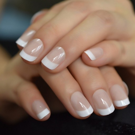 Kunstige negle Fransk manicure 24 stk.