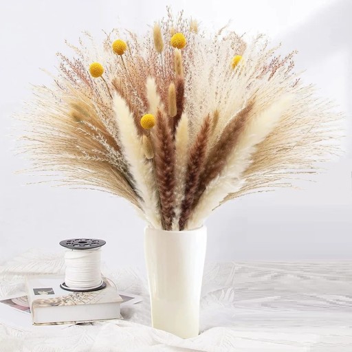 Kunstigt pampasgræs 30 - 45 cm 60 stk.