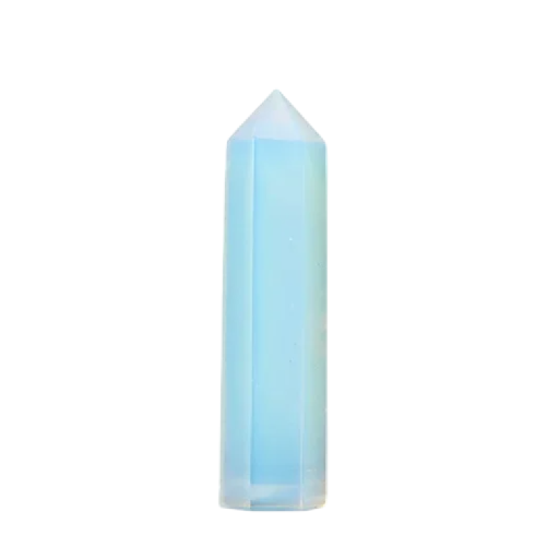 Kunstkristall hellblauer Opal Dekomineral 5–6 cm Stein zur Meditation Sammlerkristall Heilstein Mineraldeko