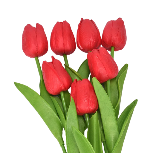 Künstliche Blumen zur Dekoration 3 Stück Set künstliche Tulpen Dekorative Blumen