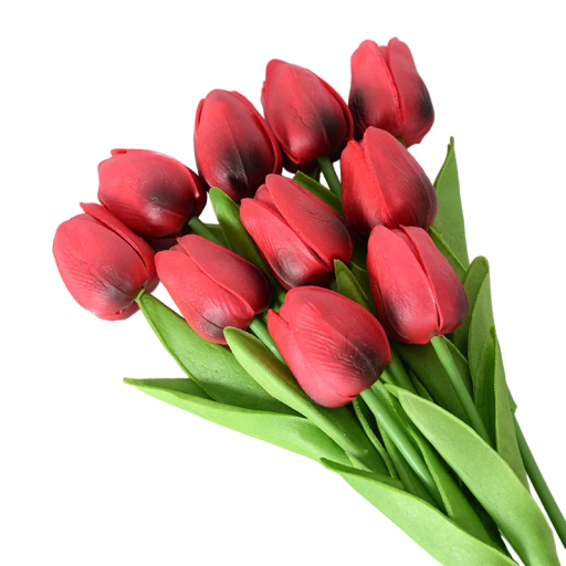 Künstliche Blumen zur Dekoration 3 Stück Set künstliche Tulpen Dekorative Blumen