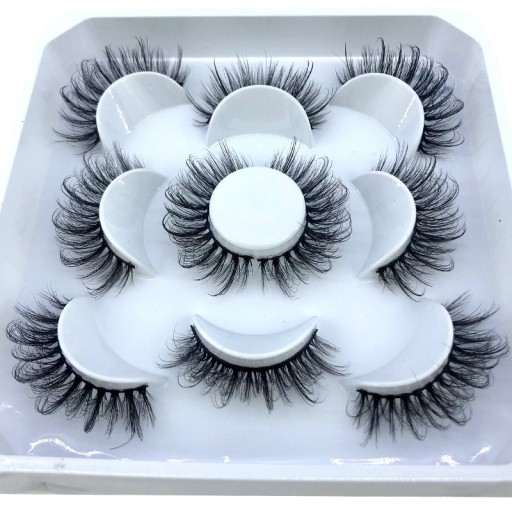 Künstliche Wimpern zum Aufkleben, 5 Paar