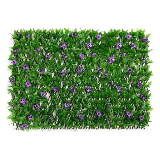 Künstlicher Sichtschutz aus künstlichen Blättern 40 cm dekorative grüne Trennwand für Balkon, Garten und Außenprivatsphäre