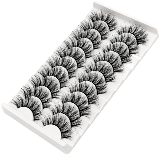 Kunstmatige nertsenwimpers 10 paar 3D