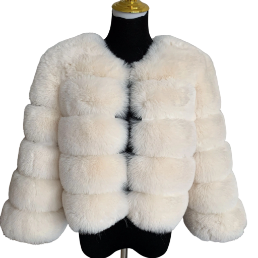 Kunstpelzjacke für Damen