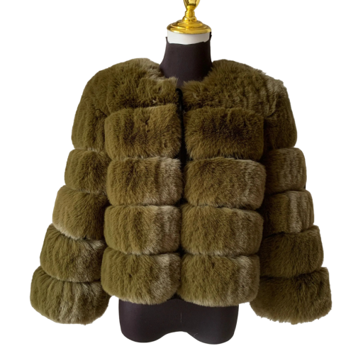 Kunstpelzjacke für Damen