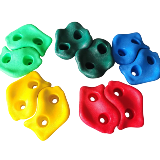 Kunststof grepen voor de klimwand voor kinderen, set van 10 stuks, grootte 9-12 cm, houders voor DIY bouw van binnen- en buitenspeeltuinen