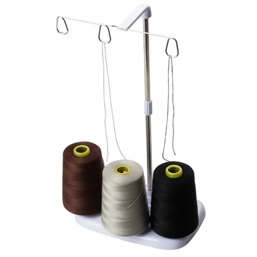 Kunststof kegelvormige draadhouder voor naai-, overlock- en lockmachines. Duurzame spoelhouder voor thuis- en industrieel naaigebruik.