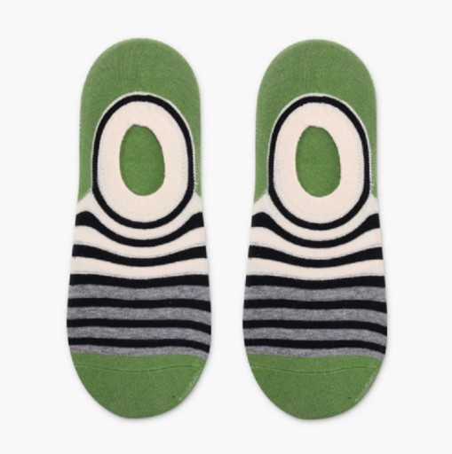 Kurze Herrensocken mit Streifen
