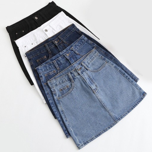Kvinders denim nederdel