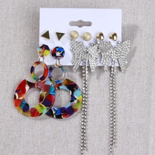 Kvinnors örhängen 5 par H856