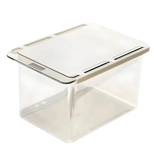 Kylpyhuoneen vetolaatikko 12 x 8 x 8 cm PP Säilytysboksi peilikaapin alle Liimattava yläkansi Kätevä järjestäjä pienille esineille