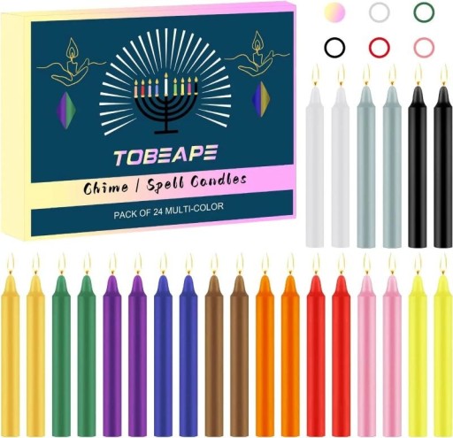 Kynttilät 24 kpl ilman tuoksua 10,2 x 1,3 cm vahakynttilät moniväriset kotitalouteen, kirkkoon, häihin, juhliin ja koristeisiin