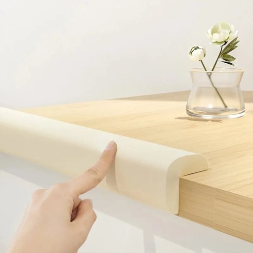 L-shaped Soft Protective Tape for Corners and Edges of Furniture Made of NBR Foam Length 2 Metres for a Safe Home and Protection of Children from Impacts