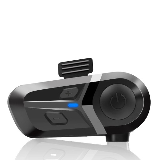 L1 Motorcykel Intercom med Soft Mikrofon Bluetooth 5.3 IP67 USB-C 15 timers batterilevetid HD-lyd Stemmestyring til integralhjelme