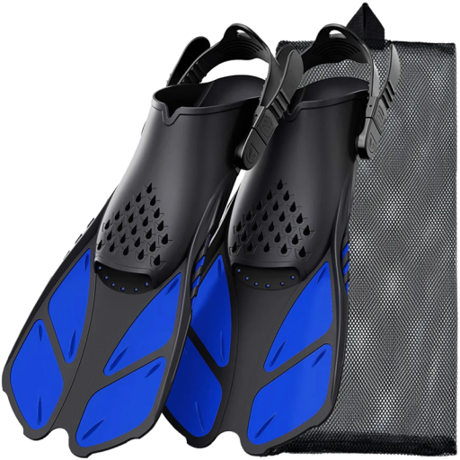 Labe de snorkel din silicon cu catarame reglabile Găuri pe călcâi Antiderapante ideale pentru scufundări și înot în mare