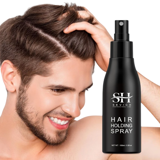 Laca para cabelo para homens 100 ml Spray hidratante para cabelo com glicerina Cuidado do cabelo Fixação do penteado Proteção contra a desidratação Produto de styling