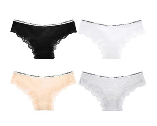 Lace Women's Panties - 4 Pieces